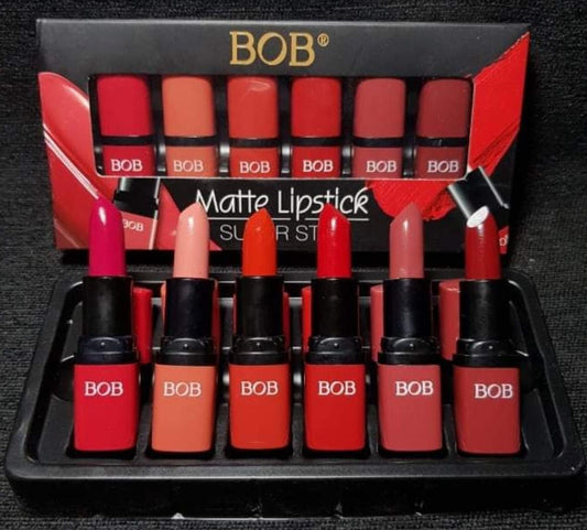 Pack of 6 Bob Super Stay Matte Lipstick Set | Best Quality