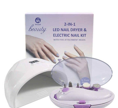 2 in 1 LED Nail Dryer and Electric Nail Kit |