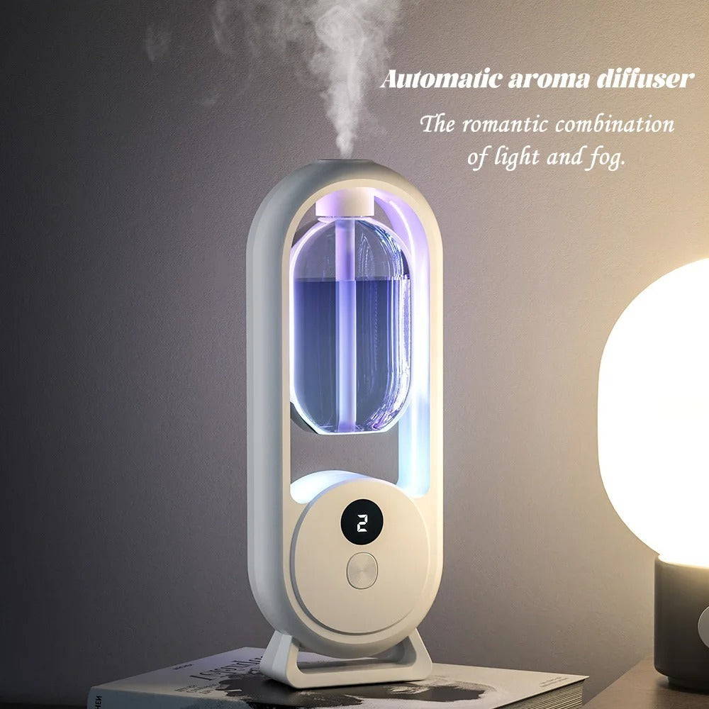 Rechargeable 5-Mode Aromatic Diffuser Timed Essential Oil Air Freshener for Bedroom,