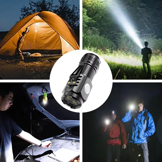 Mini Flashlight Flash Super Power Waterproof Camping Light / Pocket Flashlight with