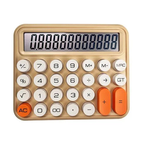 Calculator | Mechanical Buttons for Desktop financial accounting (random color)cell