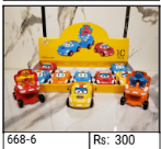 1 Pc - Pull Back Robot Car Toy - Push &amp; Go