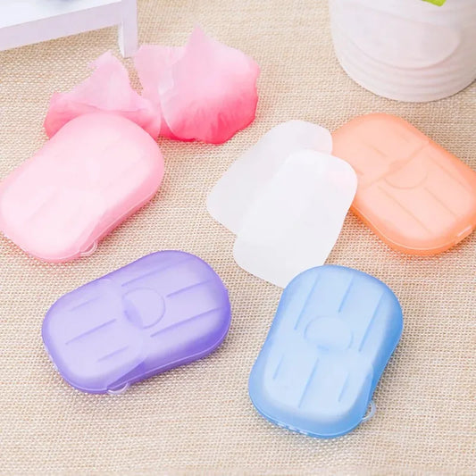 Travel Soap Outdoor Portable Mini Paper Soap Paper Washing Hand Bath (Random
