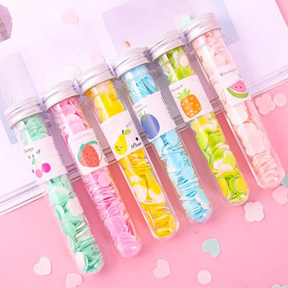 200 PCS Disposable Paper Soap with Portable Tube Bottle Multi-Color Travel