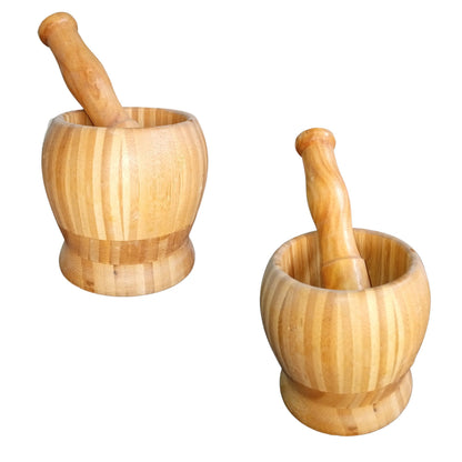 01 Set Wooden Pestle and Mortar For Crushing | Woden chattu watta