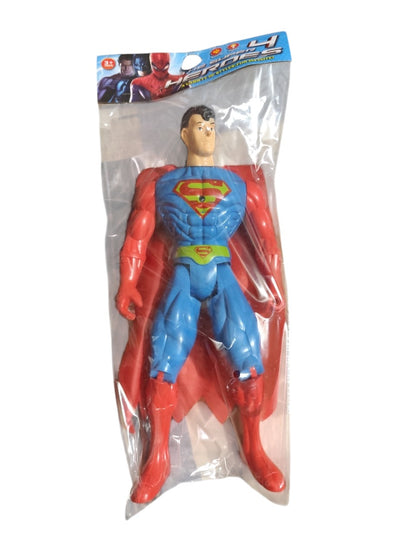 3-Piece Superhero Action Figure Set Superman, Spiderman &amp; Batman Collectible Toy