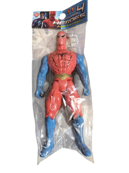 3-Piece Superhero Action Figure Set Superman, Spiderman &amp; Batman Collectible Toy