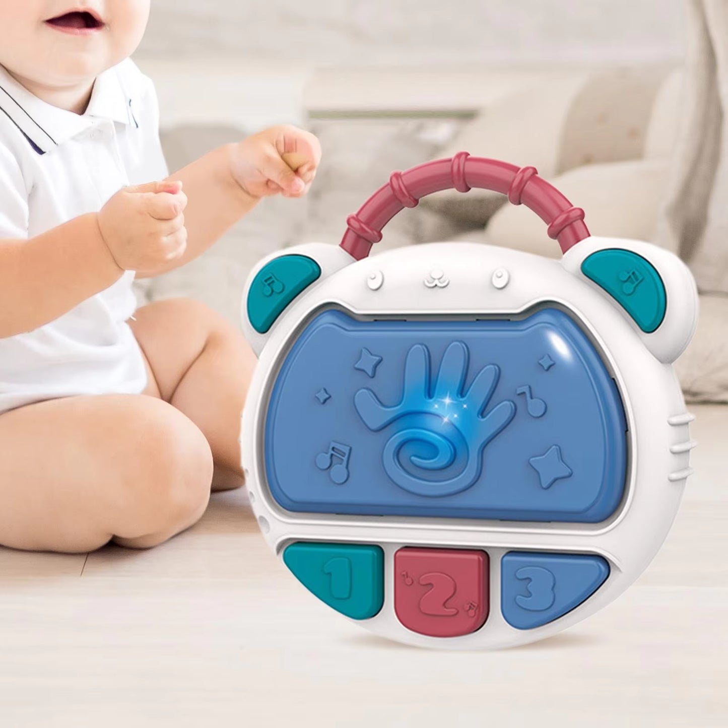 Flash Drum Toy for Kids - Early Education Drums Piano Musical Instrument