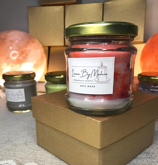Sufi Rose Candle - A Divine Bloom of Spirituality and Love
