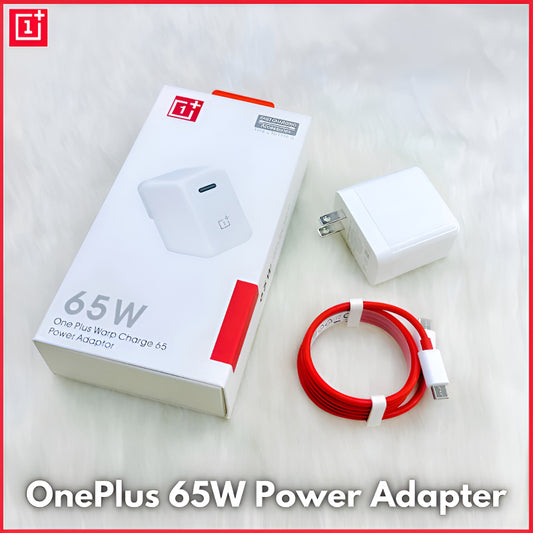 OnePlus 65W Warp Charge Power Adapter with Type-C to Type-C Fast Charging