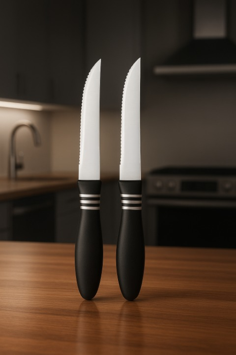 2 Pcs Concord Stainless Steel Kitchen Knife Multipurpose Table Knife with