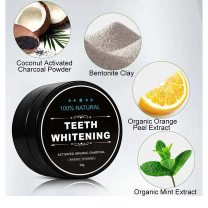 Teeth Whitening Charcoal Powder (Organic) Charcoal (30G)