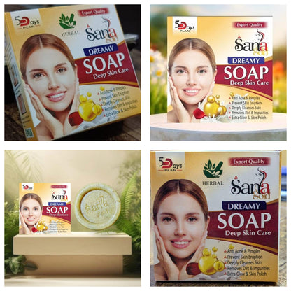 Pack of 07 - Sana Gold Magic Soap | Powerful Herbal Formula