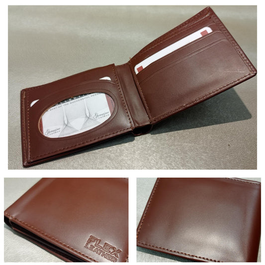 Men’s Genuine Leather Wallet | Stylish Bifold Purse with Clasp Compact