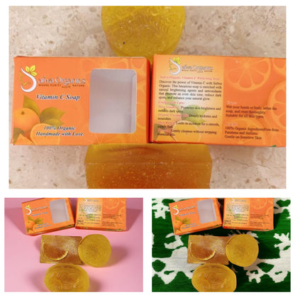 Safwa Organics Vitamin C Soap | Organic Handmade Glow Bar Soap |