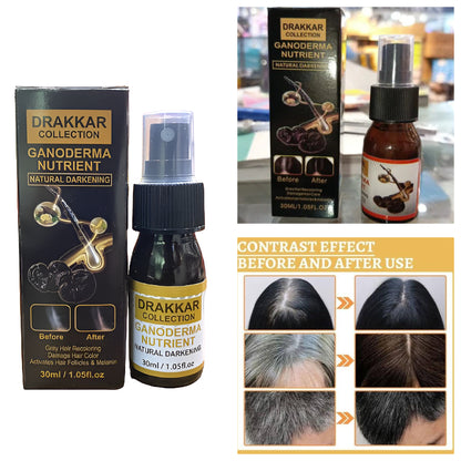 Anti-Greying Hair Spray | Drakkar Spray for Hair | Organic Ganoderma Inverted