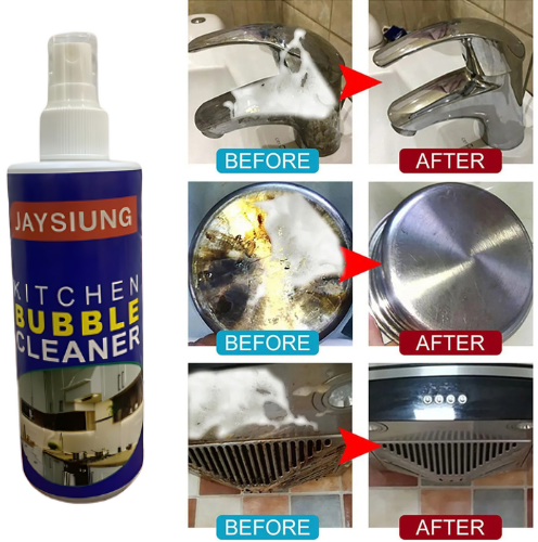 Kitchen Bubble Grease Cleaner 250ML | Dirt Grease dust cleaner for car,