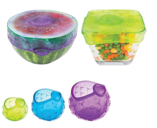 Food Covers Set of 4 Silicone Fresh Keeping Wrap Food
