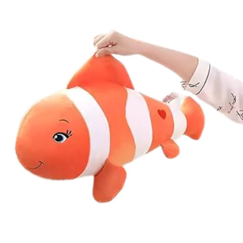 Cute Clown Fish Soft Stuffed Plush 65cm Large Cartoon-Inspired Plush Toy