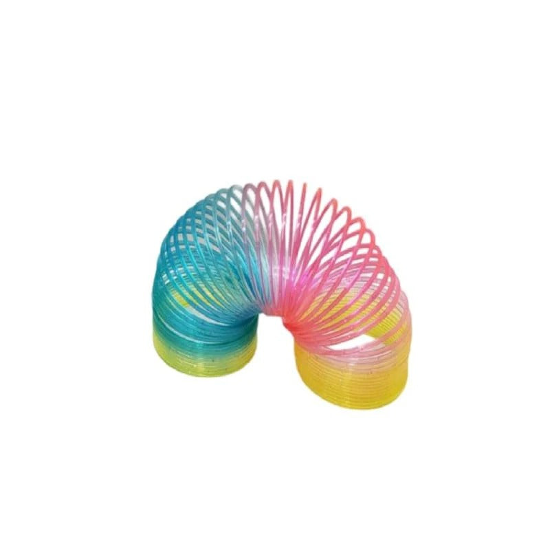 3 In 1 Rainbow Vibrant Circle Spring Set - Rainbow Ring Toy