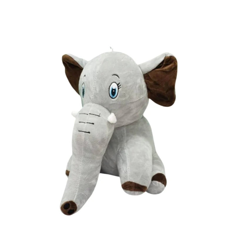 Adorable Sitting Baby Elephant Stuffed Toy 30cm Soft Plush Animal Doll