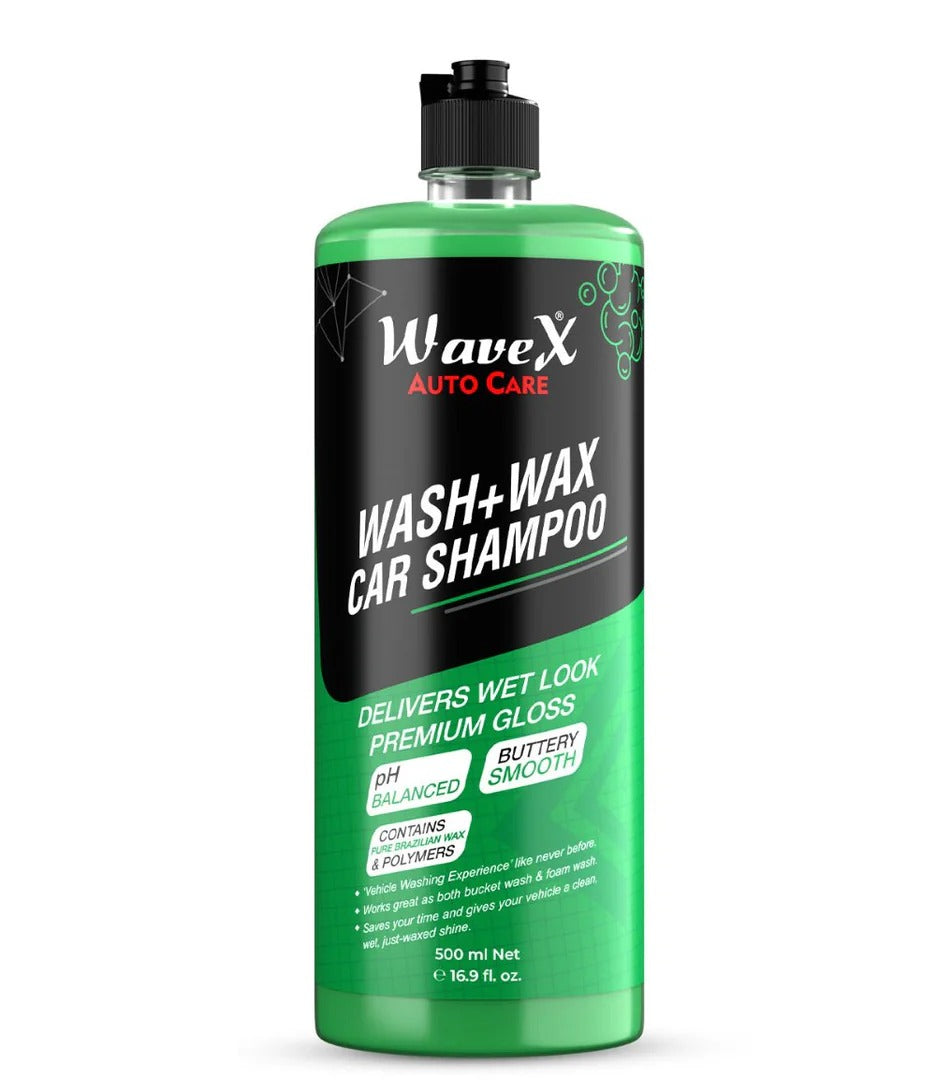 WaveX Auto Care | Wash + Wax Car Shampoo 200ml |