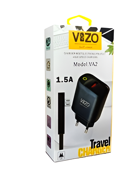 Va2 Compact Micro USB Charger (Black) | Best Quality Charger -