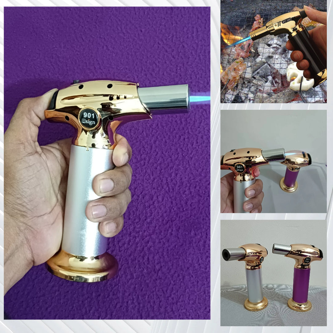 High Quality Torch Lighter for Cigar Kitchen Culinary Gas Refillable BBQ Torch