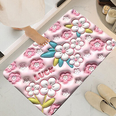 3D Cartoon Printing Diatom Mud Cushion Antislip Water Absorbent Foot Pad Diatomaceous