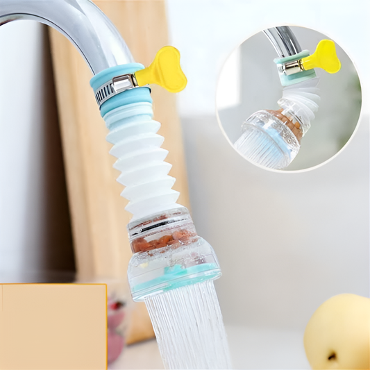 Adjustable Rotating Faucet Anti-splash Water-saving Valve Filter Tap Kitchen Device Head Swivel