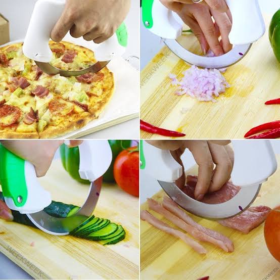 Circular Rolling Knife Stainless Steel, Universal Kitchen Knife, Round Knife Kitchen Cutter,