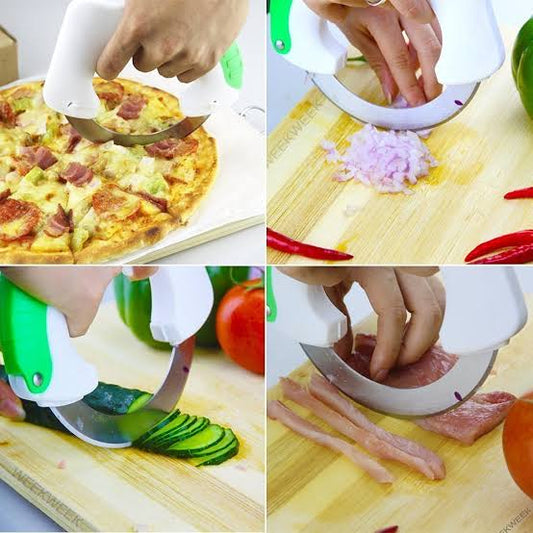 Circular Rolling Knife Stainless Steel, Universal Kitchen Knife, Round Knife Kitchen Cutter,