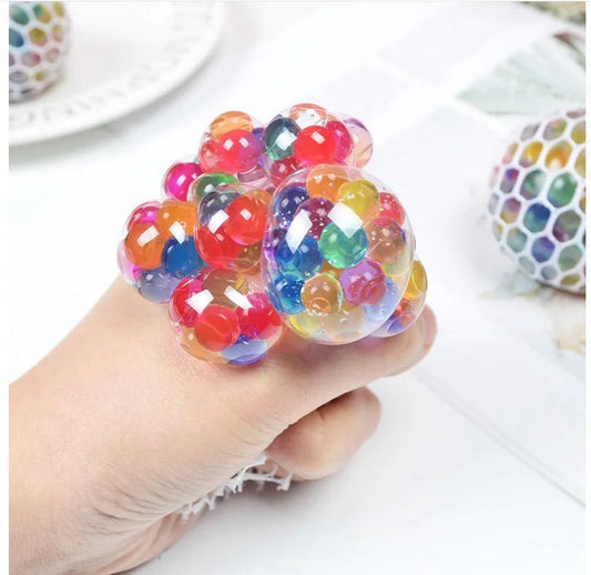 Fidget Squeeze Anti Stress Mesh Squishy Ball Squeeze Grape Ball (pack of