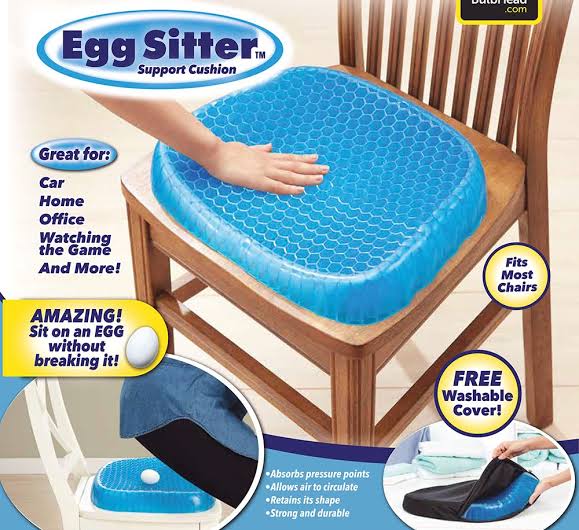 Non Slip Egg Sitter Gel Seat Cushion Soft Sitting Support Pad Cushion