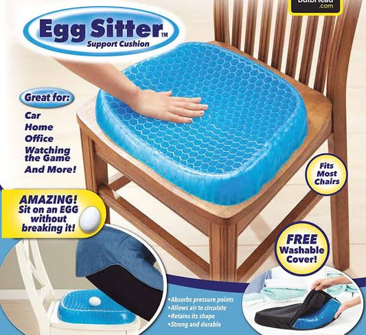Non Slip Egg Sitter Gel Seat Cushion Soft Sitting Support Pad Cushion