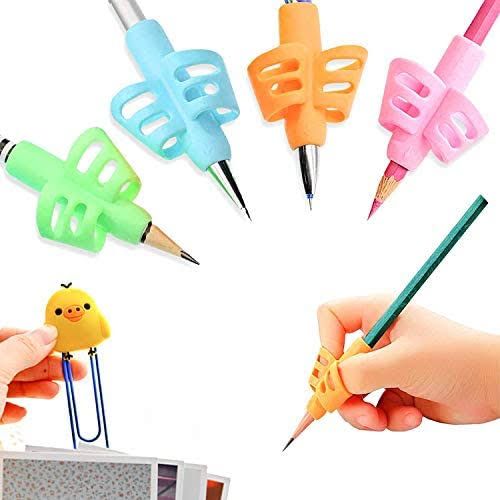 Children Pencil Holder Tools Silicone Two Finger Ergonomic Posture Correction Tools Pencil