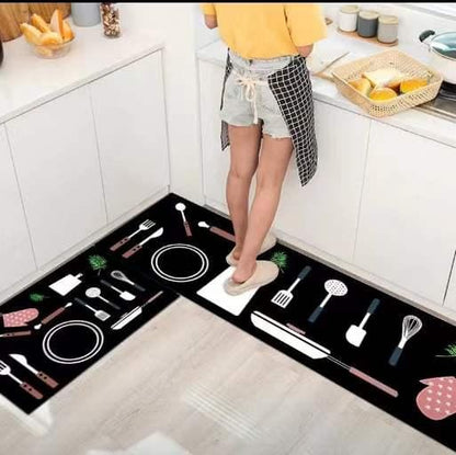 Antislip mats pack of 2pcs (Random Design)size:40*120&amp;40*60cm