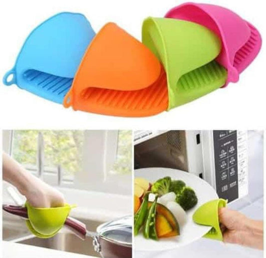 Silicone Heat Resistant Gloves Clips Insulation Non Stick Anti-slip Pot Bowel Holder