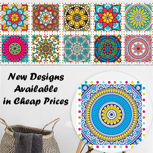 Tile Stickers Pack of 12 pieces for Home Decor for Walls Self