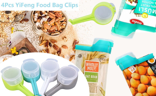 1 Bag Clips For Food,Bag Clips With Cap ,,Kitchen Food Storage and