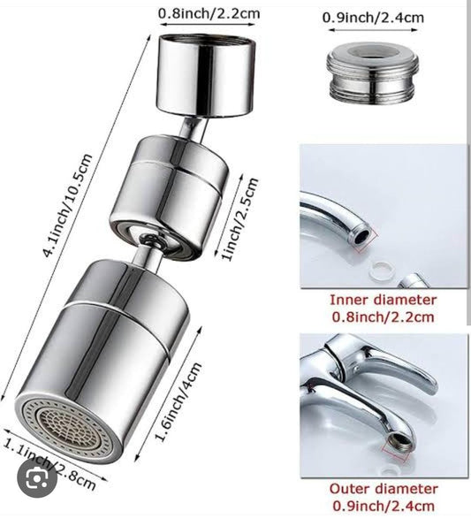 1080°rotatable Faucet Aerator Bathroom Washbasin Tap Splash Filter Kitchen Faucet Extend Faucet