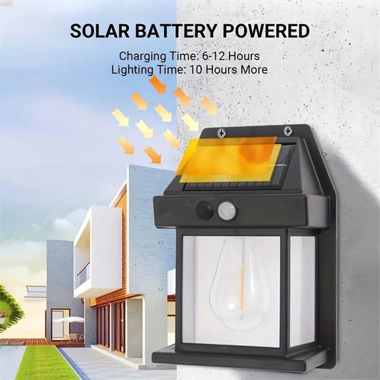 888 Solar Tungsten Filament Lamp - Outdoor Intelligent Induction Wall Lamp