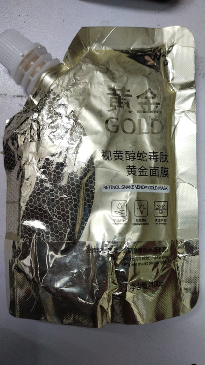 Retinol Snake Venom Peptide Gold Mask Moisturizing Anti-aging Anti-wrinkle Brightening Oil Control