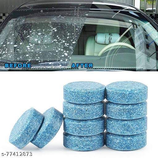 10PCS Car Windshield Cleaner Solid Cleaner Effervescent Tablet Glass Water Universal Automobile