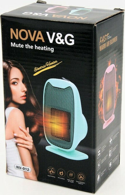 Electric Fan Heater Mini Mobile Heater Home Heating Warm Air Fan Office