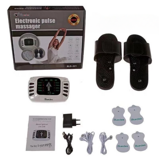 Electronic Pulse Massager Therapy Machine Full Body Pain Relief Device with