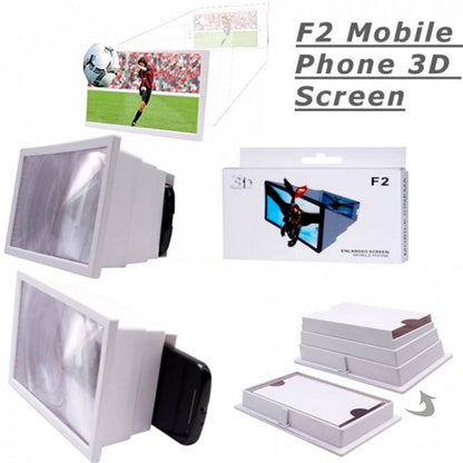 F2 Portable 3D Magnifier Screen Enlarger / Magnifying Glass Zoom Video Screen