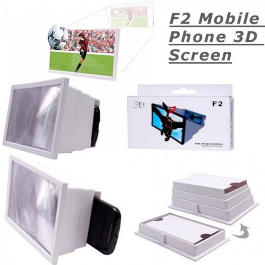 F2 Portable 3D Magnifier Screen Enlarger / Magnifying Glass Zoom Video Screen