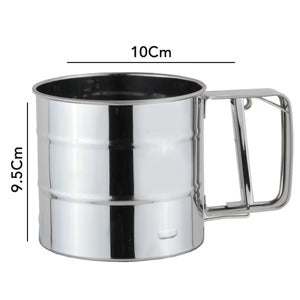 Flour Sifter, Stainless Steel Sifter for Baking, Double Layer Fine Mesh Baking