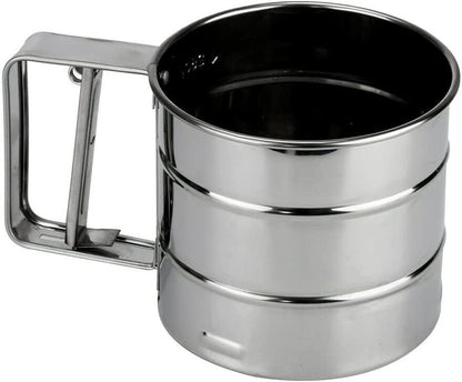 Flour Sifter, Stainless Steel Sifter for Baking, Double Layer Fine Mesh Baking
